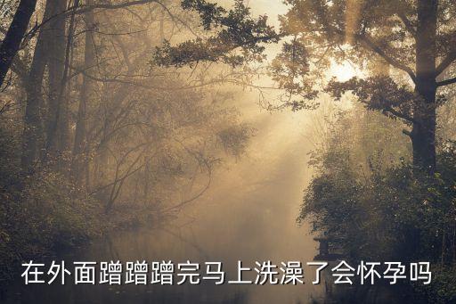 在外面蹭蹭蹭完馬上洗澡了會(huì)懷孕嗎