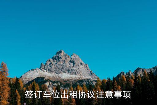 車位租賃合同簡單版，地下車位租賃合同