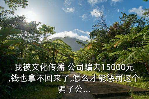 被傳媒公司騙了錢(qián)怎么辦,遇到*了找誰(shuí)幫助能挽回?fù)p失