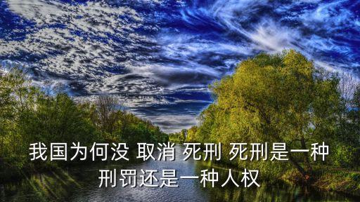 中國(guó)死刑取消了嗎,什么罪直接判死刑