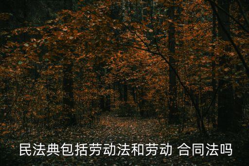  民法典包括勞動(dòng)法和勞動(dòng) 合同法嗎