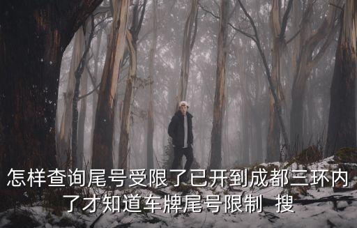 成都限號(hào)查詢，什么app可以查成都限行