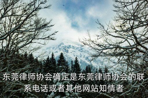 東莞律協(xié)，東莞最好的律師有哪些東莞律師電話