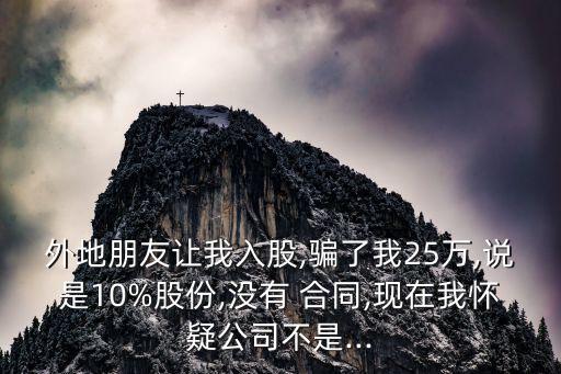 朋友騙我錢投資沒給我合同