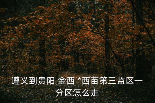 貴州省金西*,金西*五監(jiān)區(qū)