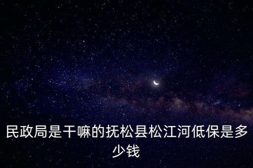 民政局是干什么的，民政局是干什么的