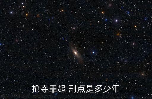 搶奪罪起 刑點是多少年