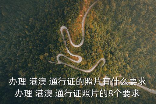 辦理 港澳 通行證的照片有什么要求辦理 港澳 通行證照片的8個要求