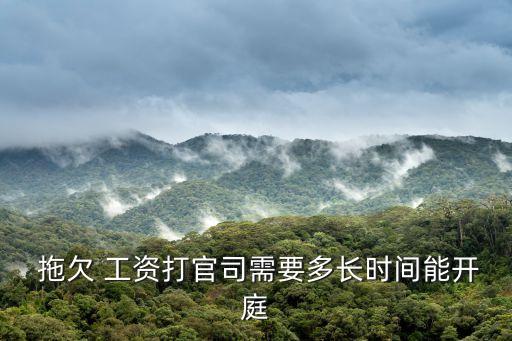 起訴拖欠工資多久可以立案,拖欠工資怎么立案起訴