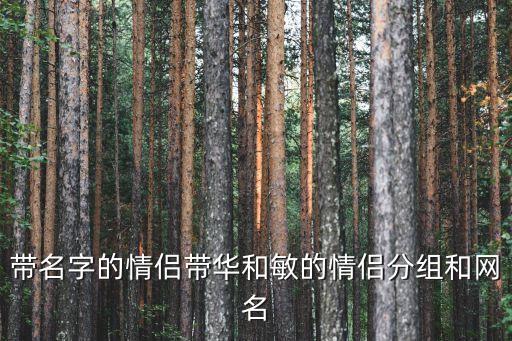 華敏，帶名字的情侶帶華和敏的情侶分組和網(wǎng)名
