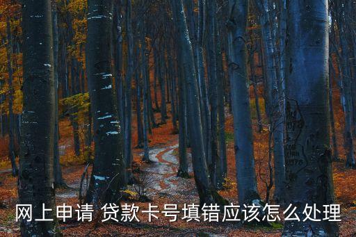 貸款寫(xiě)錯(cuò)了銀行卡號(hào)該怎么辦,手機(jī)上貸款銀行卡號(hào)留錯(cuò)錢(qián)被凍結(jié)該怎么辦