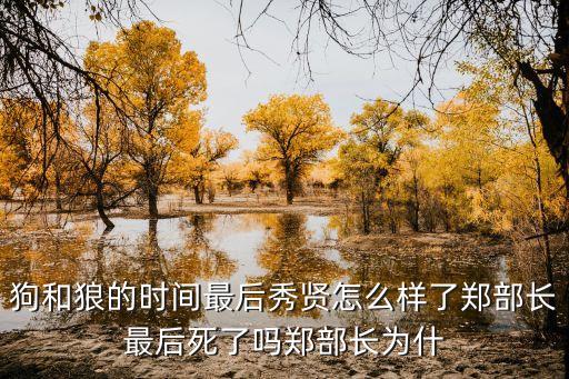 狗和狼的時間最后秀賢怎么樣了鄭部長最后死了嗎鄭部長為什
