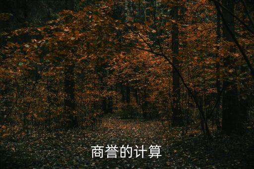 計(jì)提商譽(yù)，商譽(yù)的計(jì)算