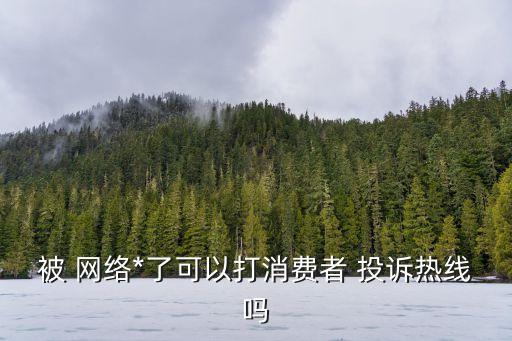 被 網(wǎng)絡(luò)*了可以打消費(fèi)者 投訴熱線嗎