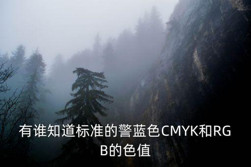 警藍(lán)色，有誰(shuí)知道標(biāo)準(zhǔn)的警藍(lán)色CMYK和RGB的色值