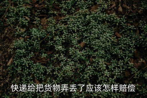 快遞丟了怎么賠償，快遞給把貨物弄丟了應該怎樣賠償