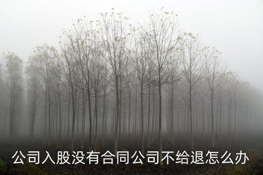 沒有投資協(xié)議 返還投資款,投資人突然要求返還投資的全部金額