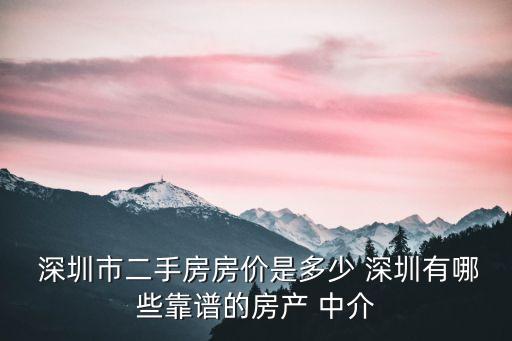 深圳中介