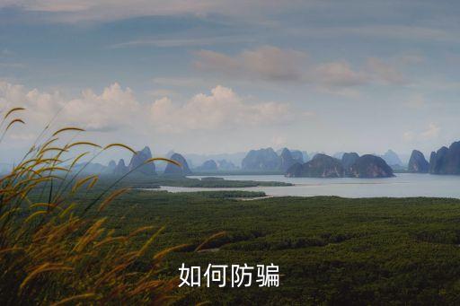 防騙，誰知道怎么防騙比較有效的防騙手段