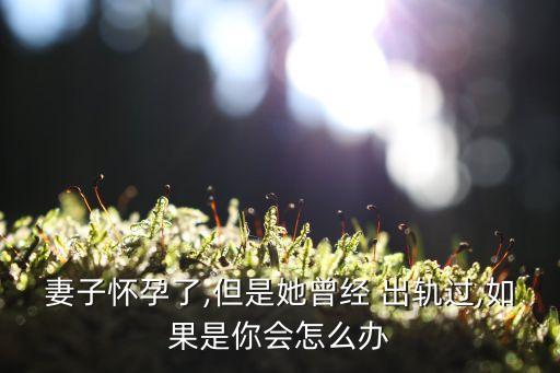 妻子懷孕了,但是她曾經(jīng) 出軌過(guò),如果是你會(huì)怎么辦