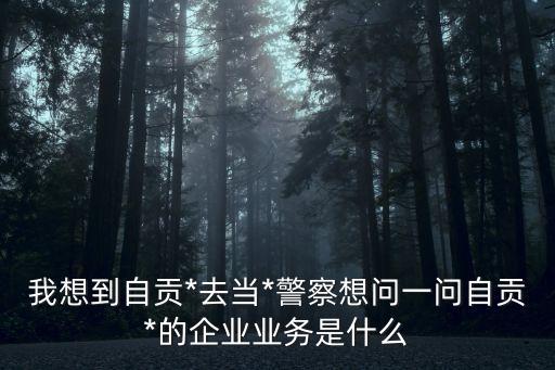 自貢*，我想到自貢*去當*警察想問一問自貢*的企業(yè)業(yè)務是什么