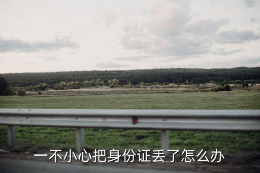 身份證掉了，掉了身份證怎么辦