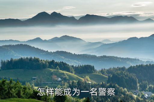 警察怎么當(dāng)，怎樣當(dāng)警察