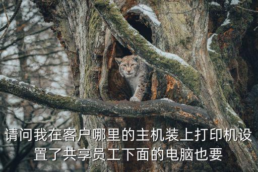 請(qǐng)問(wèn)我在客戶(hù)哪里的主機(jī)裝上打印機(jī)設(shè)置了共享員工下面的電腦也要