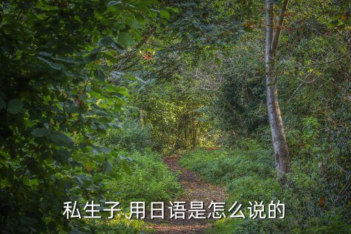 私生子 用日語是怎么說的