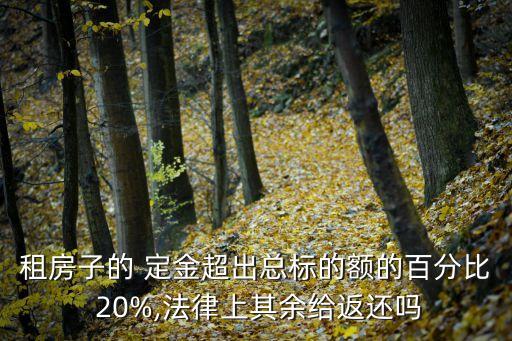 如果定金超過20%違約處理,付了定金違約怎么處理