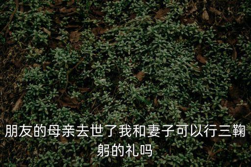 朋友的母親和妻子，朋友的母親去世了我和妻子可以行三鞠躬的禮嗎