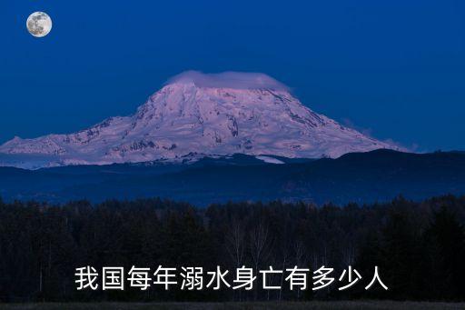 我國每年溺水身亡有多少人
