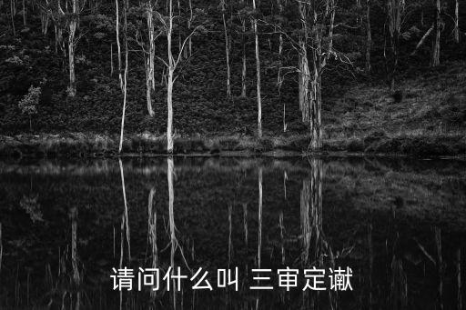 請(qǐng)問(wèn)什么叫 三審定讞