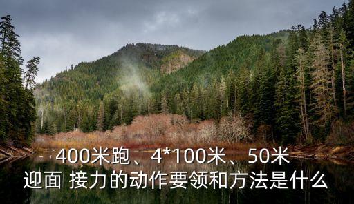 400米跑、4*100米、50米 迎面 接力的動(dòng)作要領(lǐng)和方法是什么