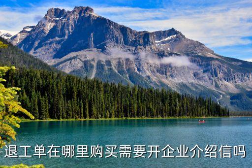 退工單怎么開，退工單在哪里購買需要開企業(yè)介紹信嗎