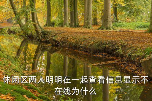 休閑區(qū)兩人明明在一起查看信息顯示不在線為什么
