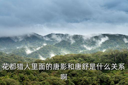 唐舒，花都獵人里面的唐影和唐舒是什么關(guān)系啊