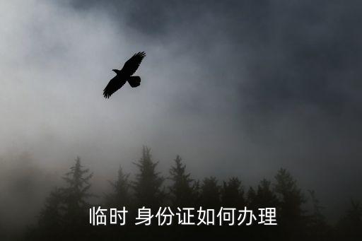  臨時(shí) 身份證如何辦理