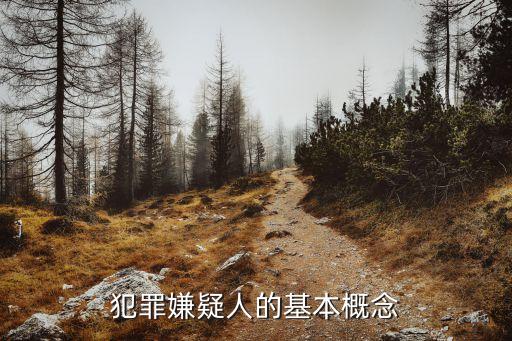 嫌犯，犯罪嫌疑人的基本概念