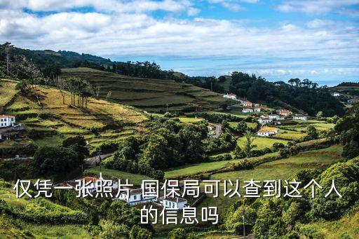 僅憑一張照片 國保局可以查到這個人的信息嗎