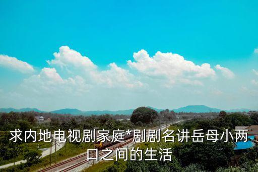 求內(nèi)地電視劇家庭*劇劇名講岳母小兩口之間的生活