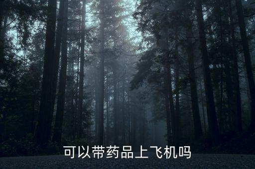 可以帶藥品上飛機嗎