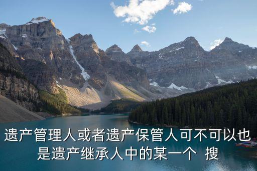 遺產(chǎn)管理人，Administrator是什么意思