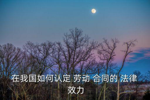 什么勞動合同才有法律效力,員工手冊和勞動合同法律效力