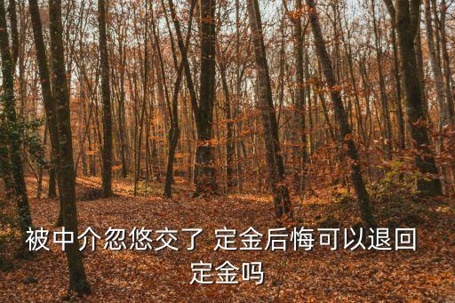 存在欺騙的定金能退嗎