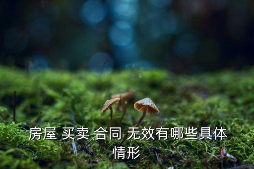 房屋買賣無(wú)效合同的認(rèn)定,二手房屋買賣無(wú)效合同的七種情形