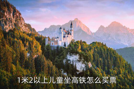 小孩怎么坐高鐵，1米2以上兒童坐高鐵怎么買票