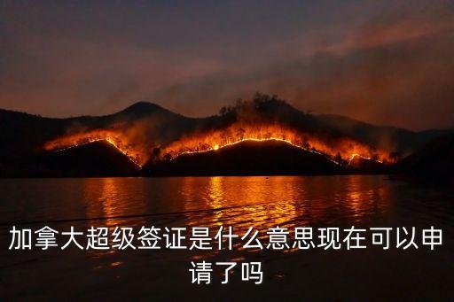 加拿大超級簽證，加拿大超級簽證和十年多次往返簽證有什么不同