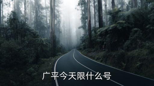 廣平限號(hào)，廣平今天限什么號(hào)