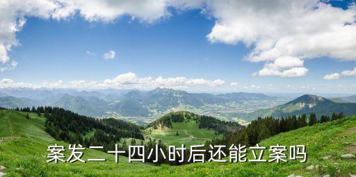 案發(fā)二十四小時后還能立案嗎